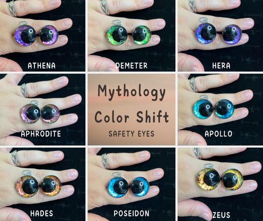 Mythology Collection Color Shift Hand Painted Safety Eyes
